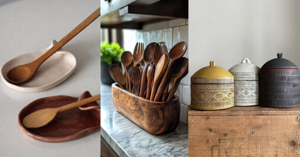 Utensílios de cozinha como sugestão de presente